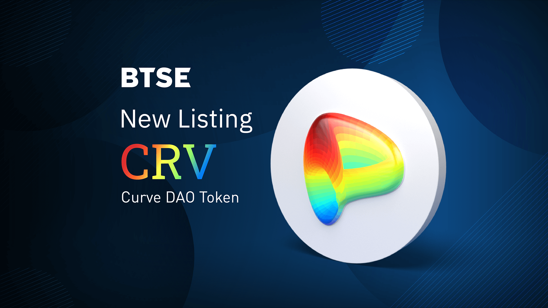 BTSE Adds Curve DAO Token (CRV) to Token Range