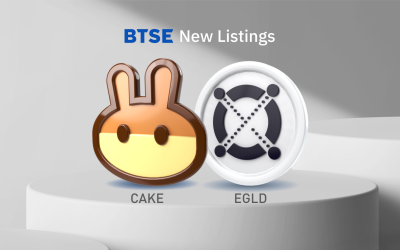 BTSE Lists CAKE and EGLD