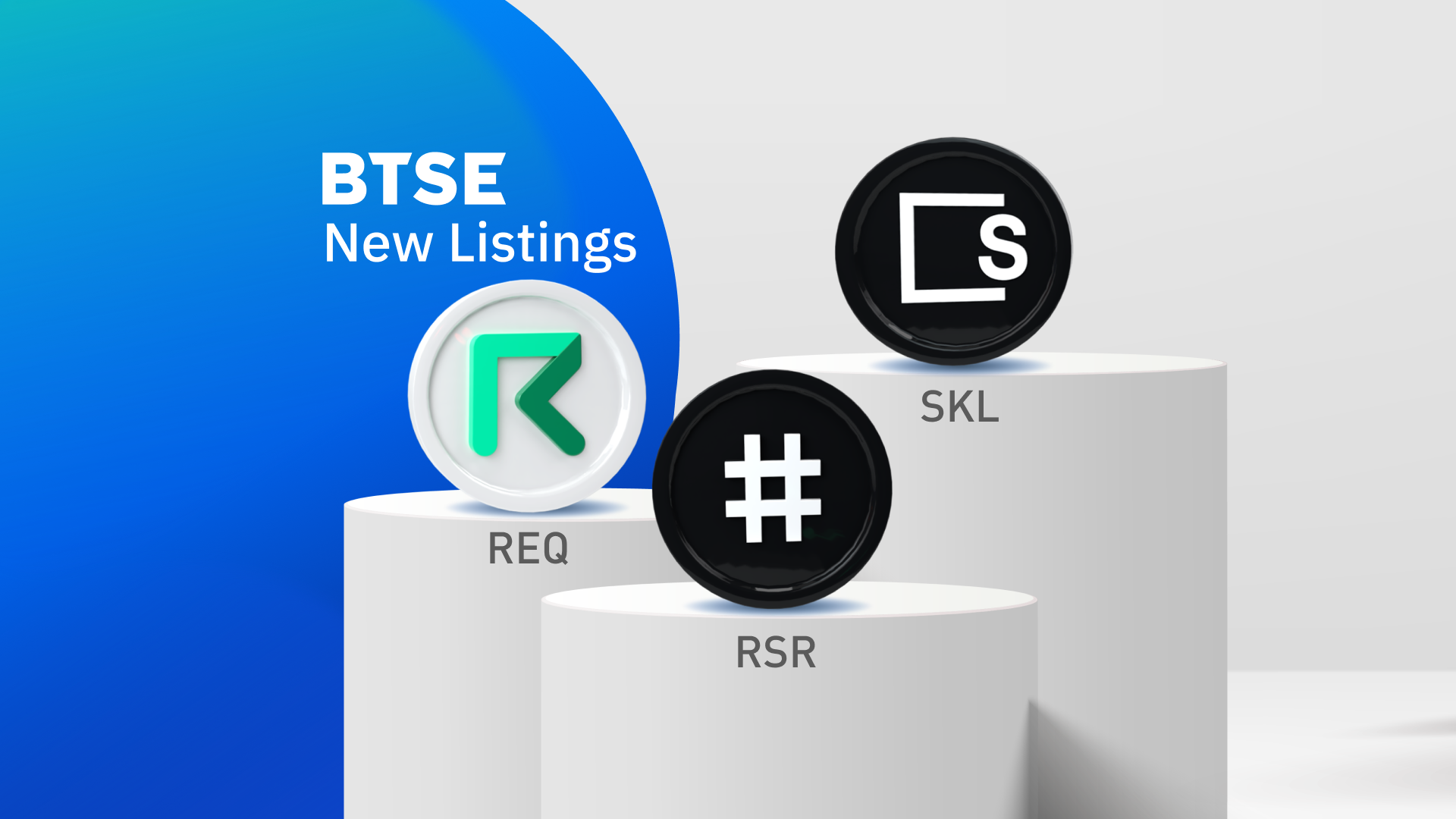 BTSE Lists REQ, RSR, and SKL