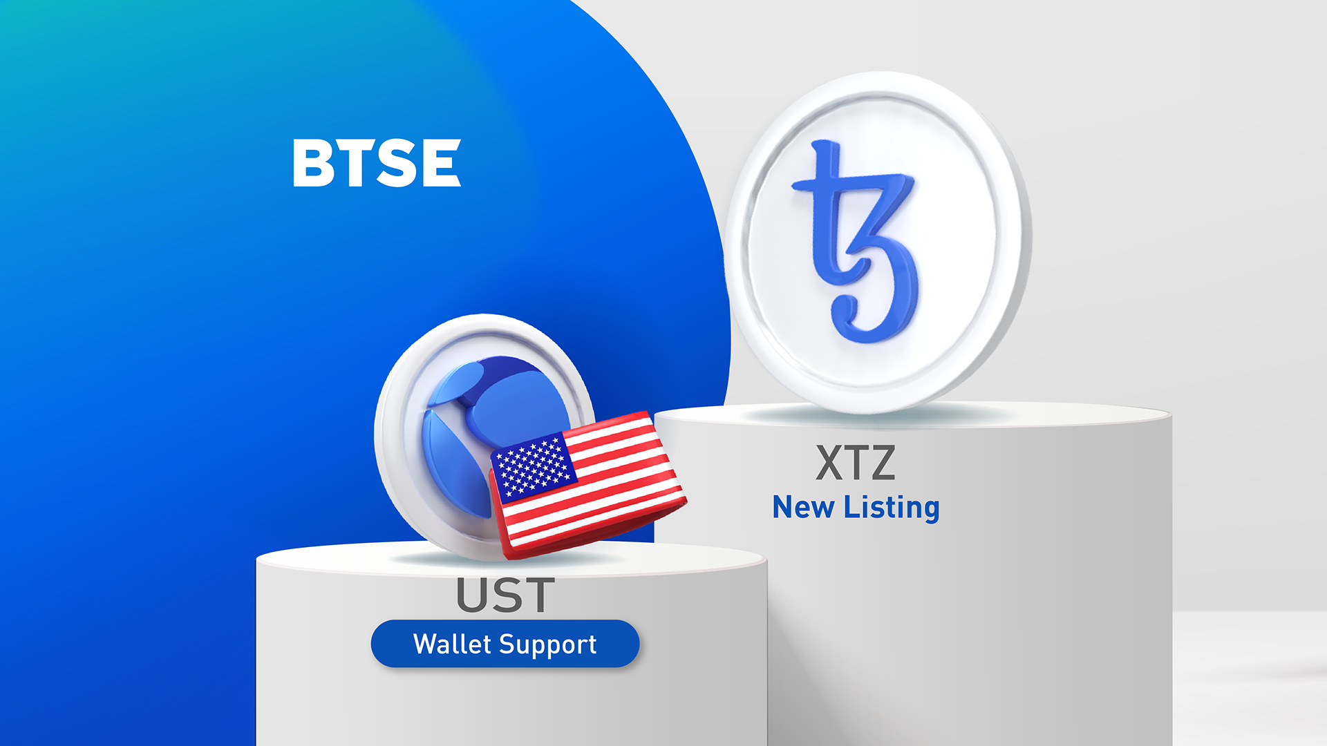 BTSE Lists XTZ, Adds UST Wallet Support