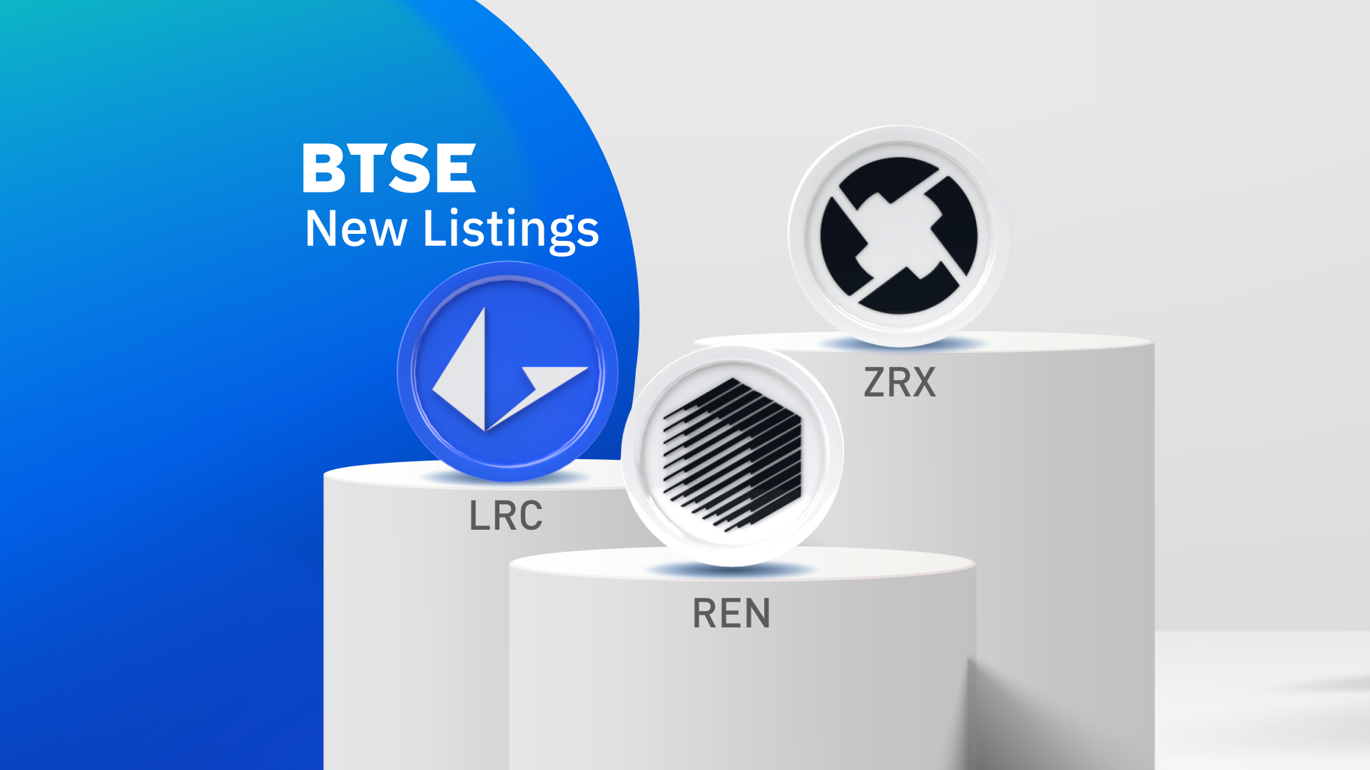 BTSE Welcomes LRC, REN, ZRX