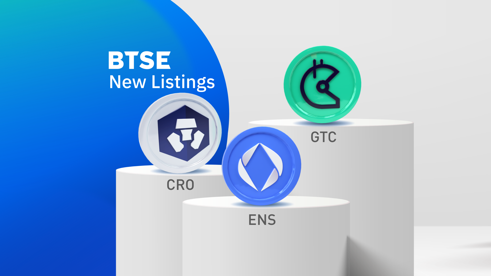 BTSE Lists CRO, ENS, and GTC