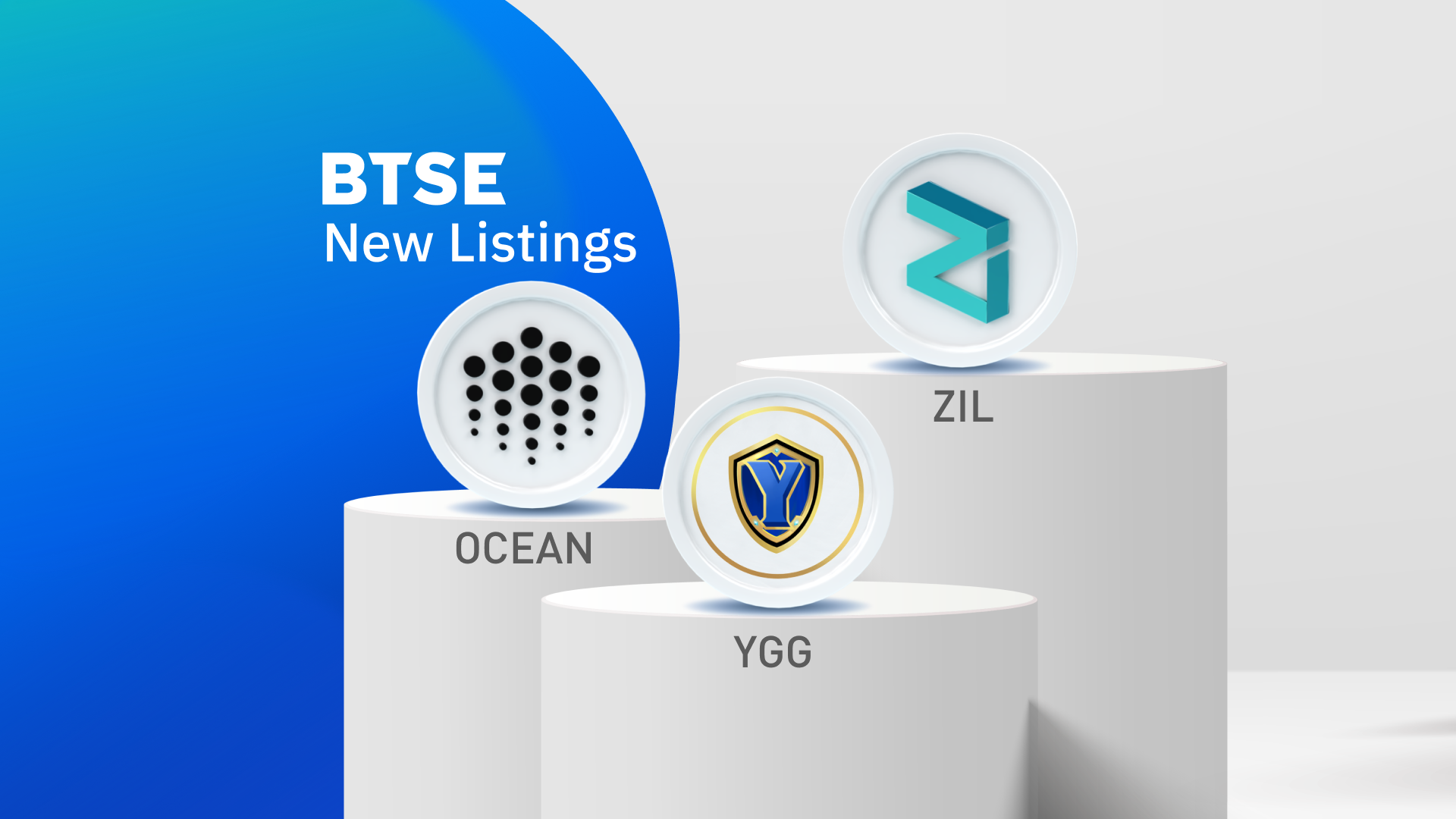 BTSE Welcomes OCEAN, YGG and ZIL