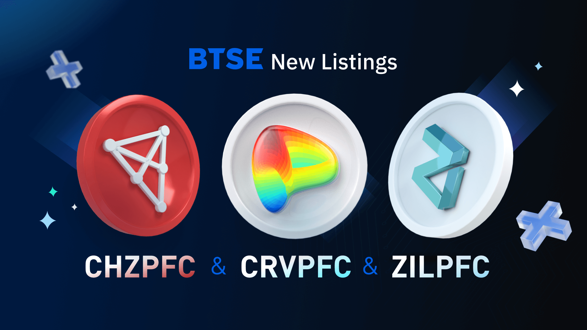 BTSE Lists CHZPFC, CRVPFC and ZILPFC