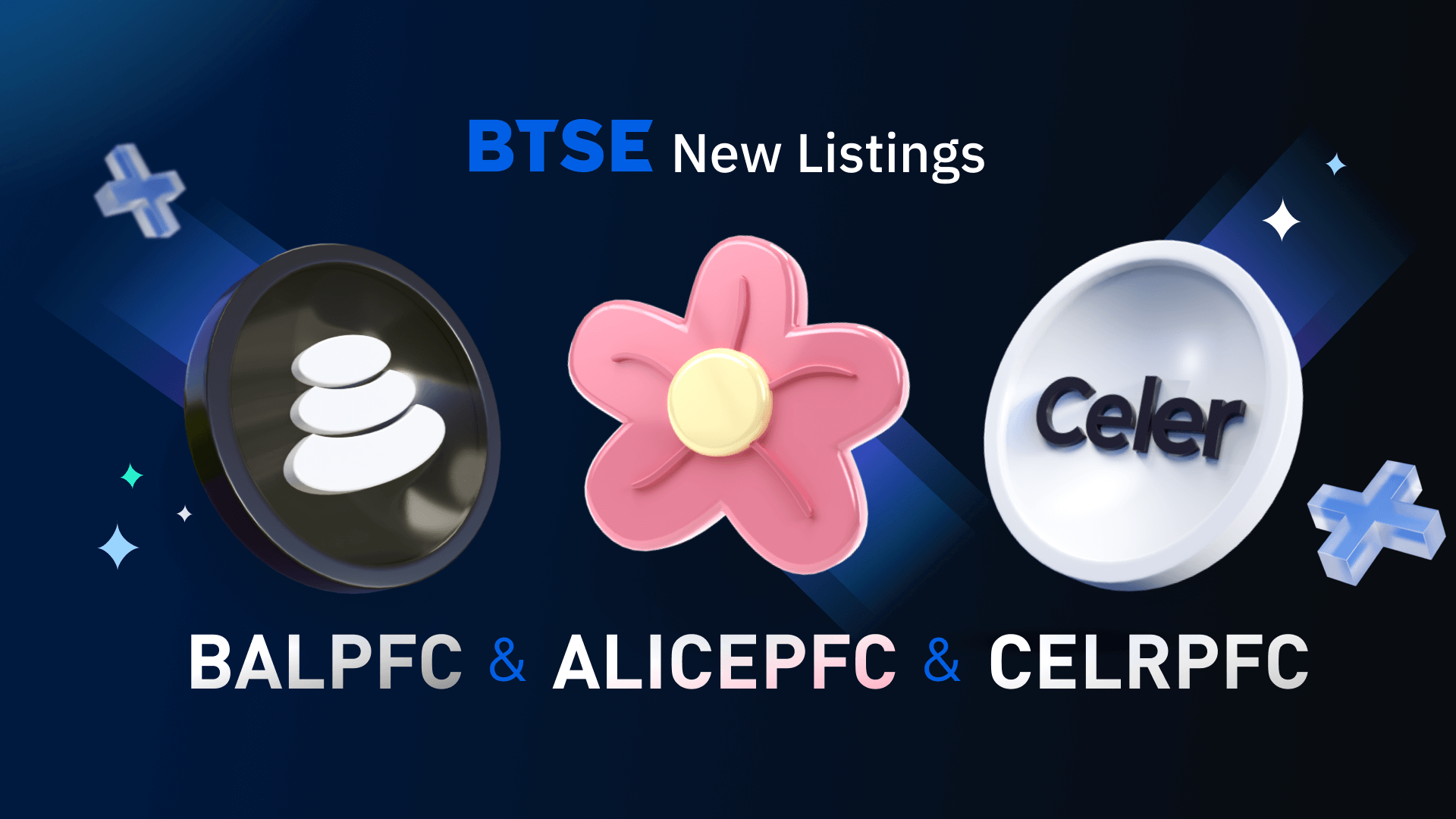 BTSE Lists BALPFC, ALICEPFC and CELRPFC