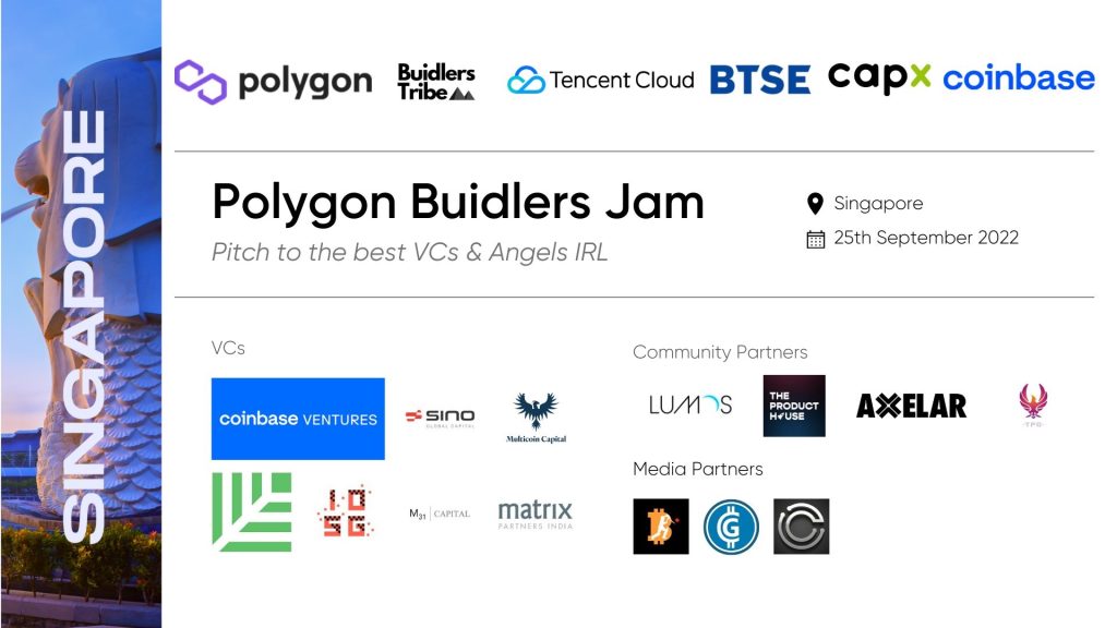 BTSE at Polygon Buidlers Jam Singapore – Sept 25
