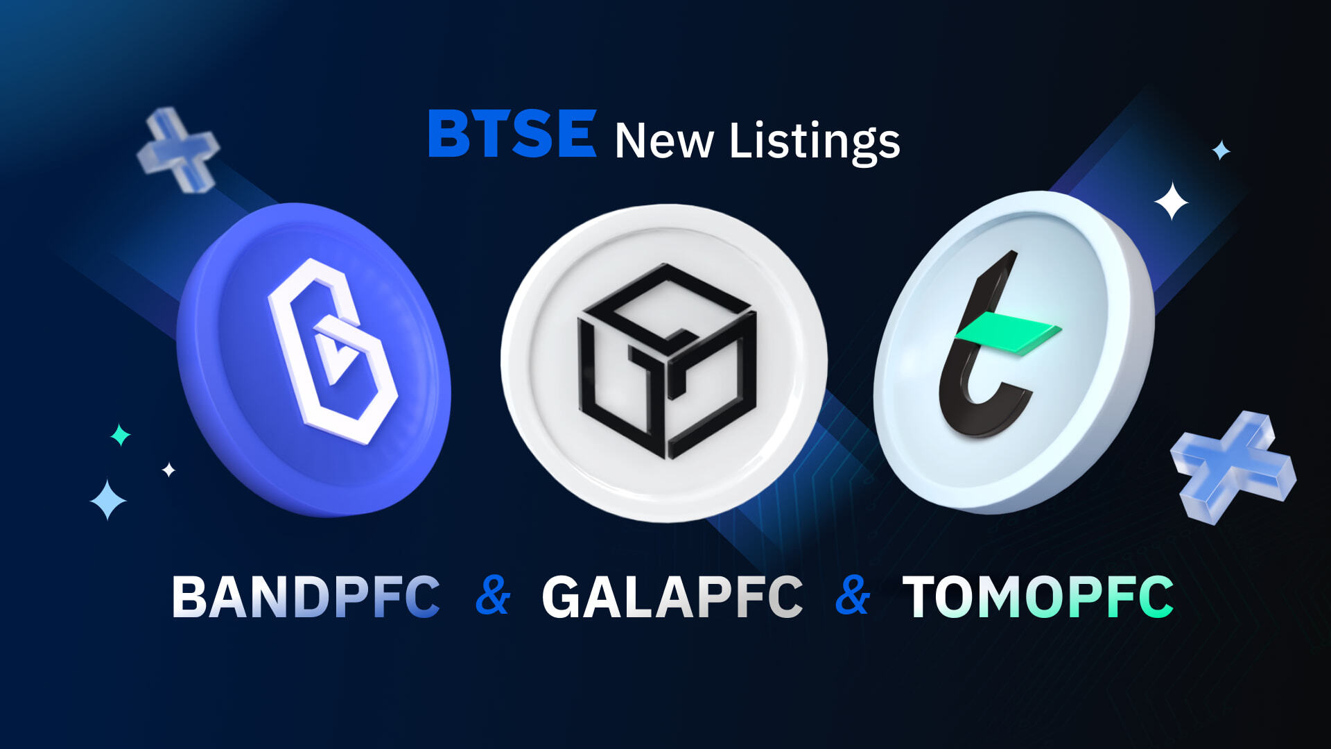 BTSE Lists Three New Perpetual Futures – BANDPFC, GALAPFC, and TOMOPFC