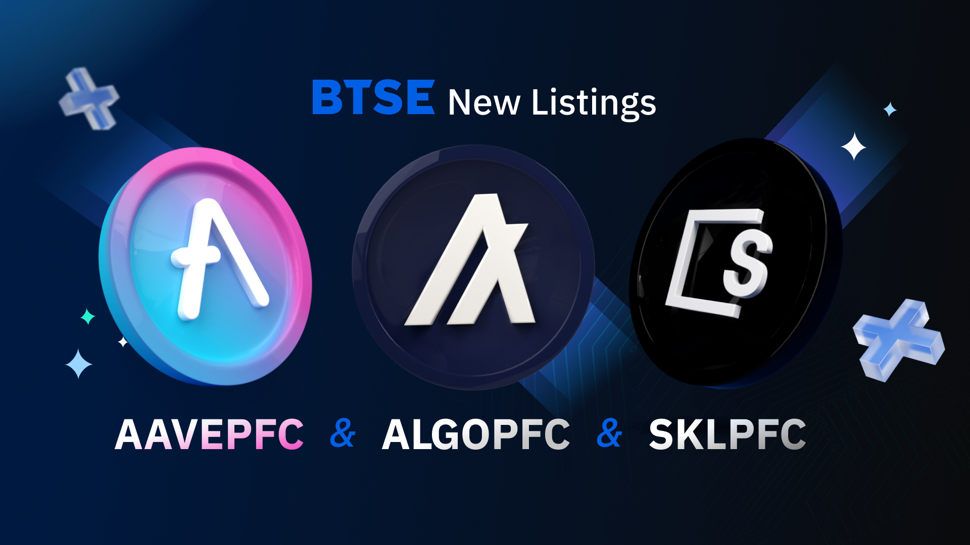 BTSE Lists Three New Perpetual Futures – AAVEPFC, ALGOPFC, and SKLPFC