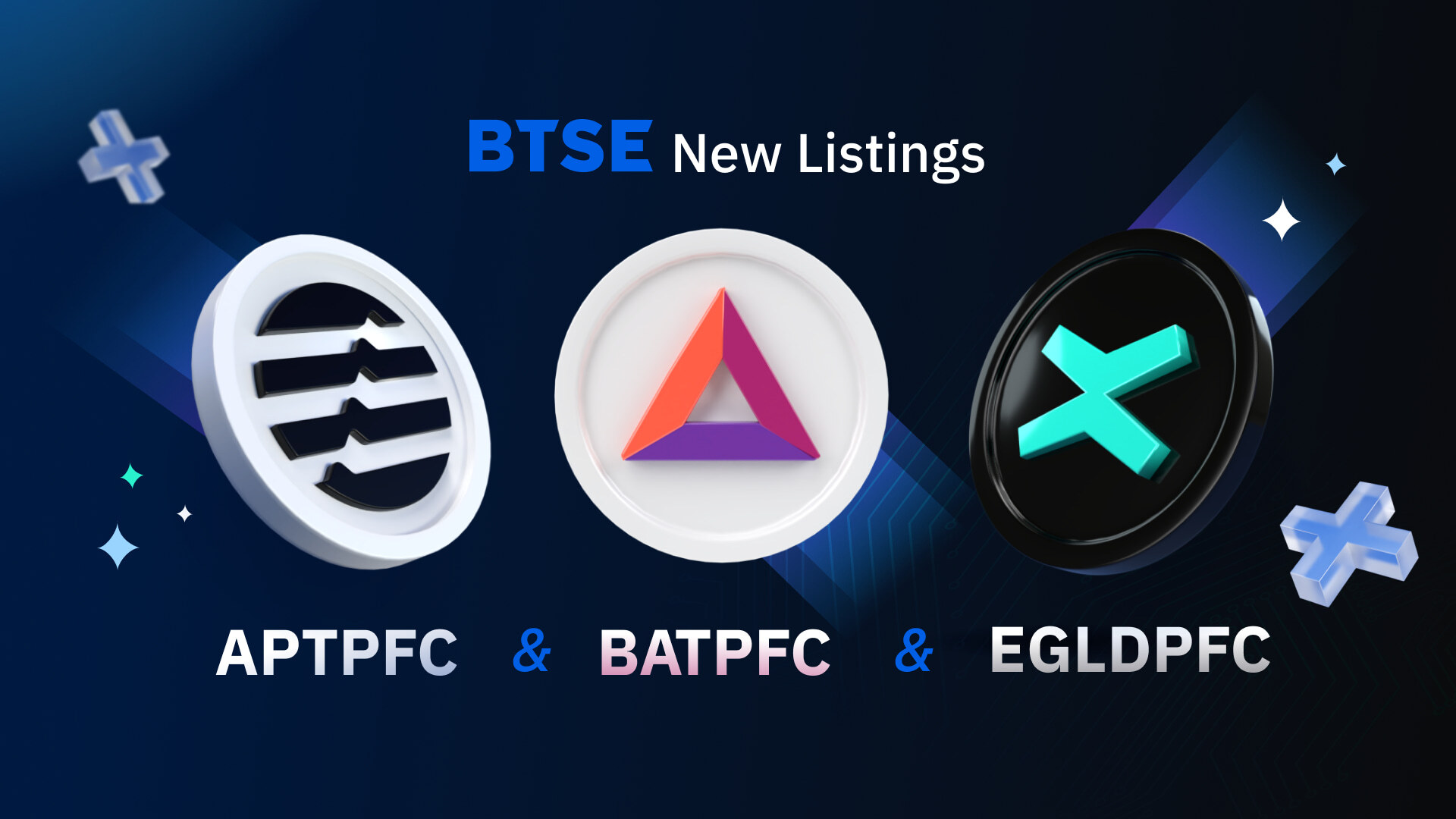 BTSE Lists Three New Perpetual Futures – APTPFC, BATPFC, and EGLDPFC