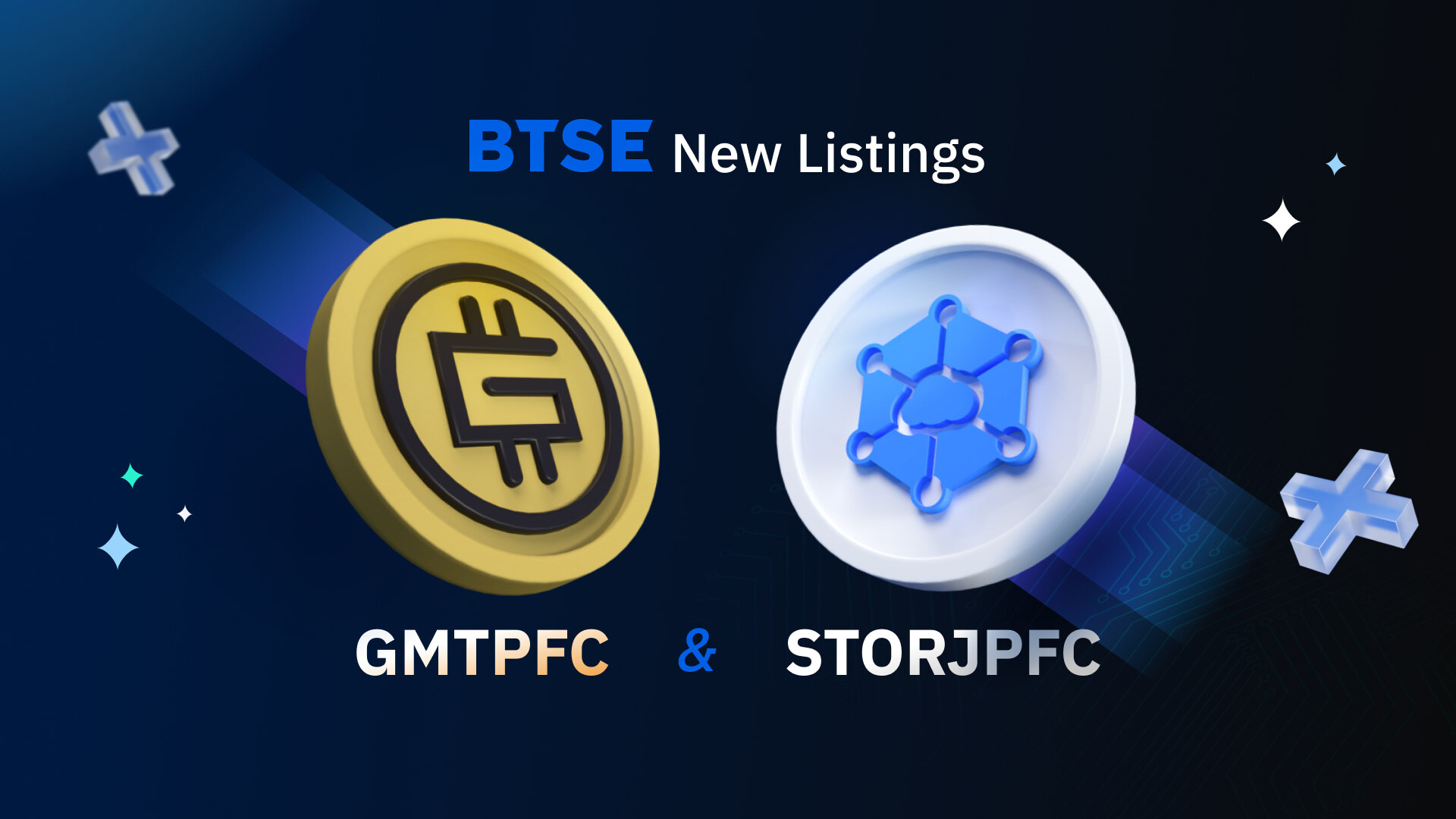 BTSE Lists GMTPFC and STORJPFC