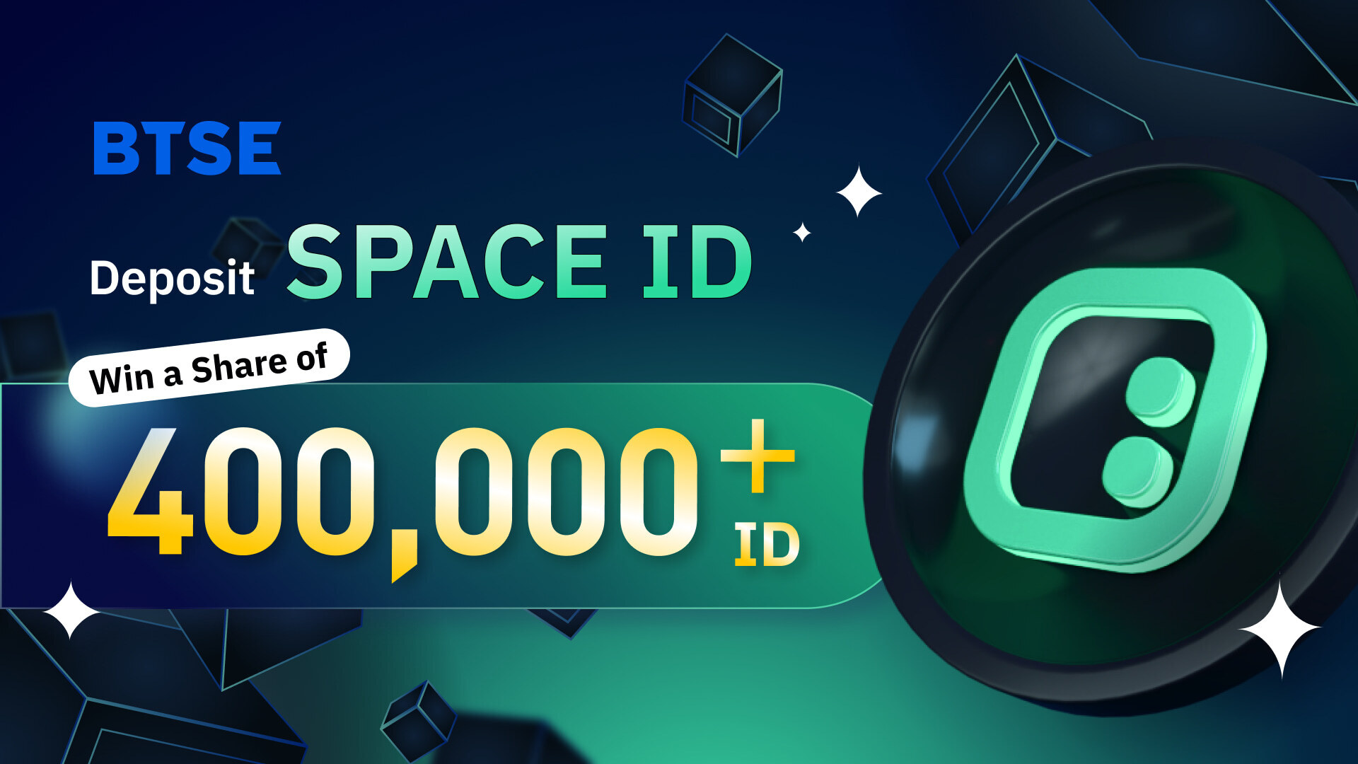 ID Airdrop Event! Deposit to Share 400,000+ SPACE ID Tokens! 