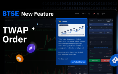 BTSE Launches TWAP Order: What It Is and How It Works