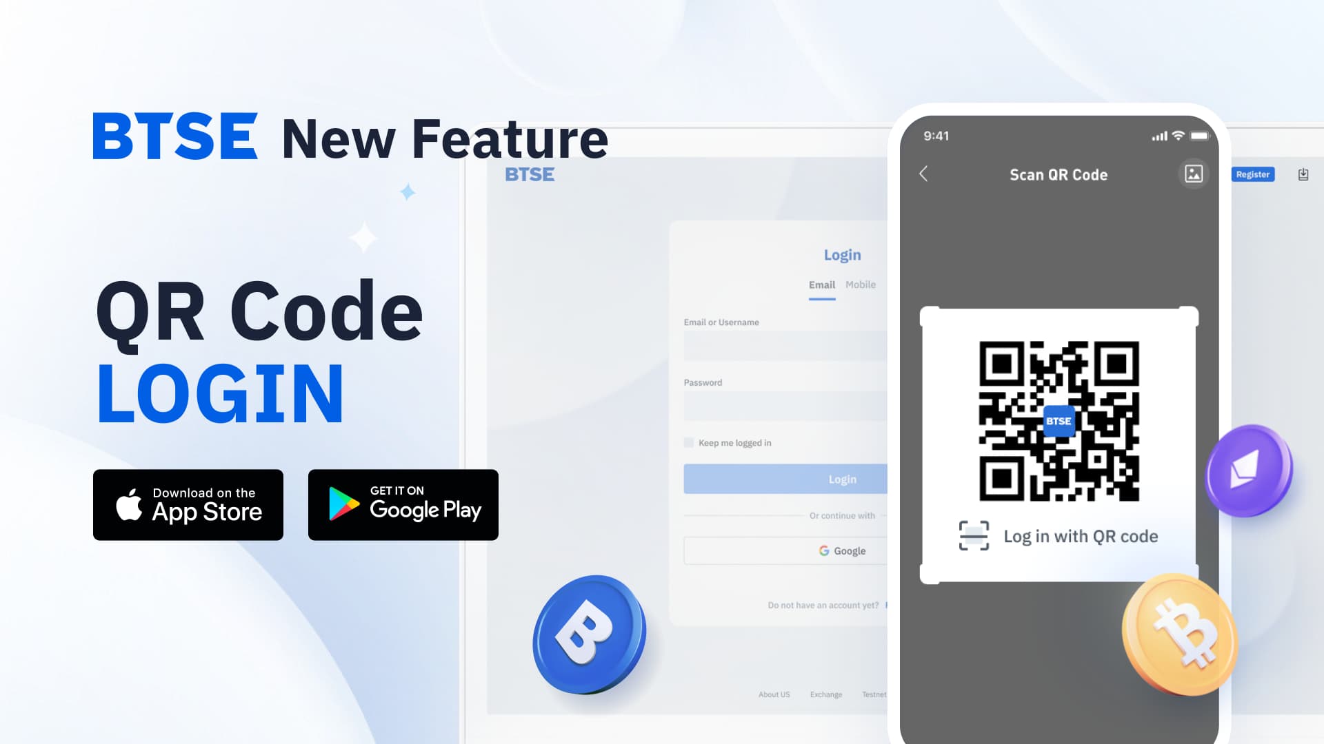 Scan, Login, Secure: Effortless Access with BTSE’s QR Code Scanner!