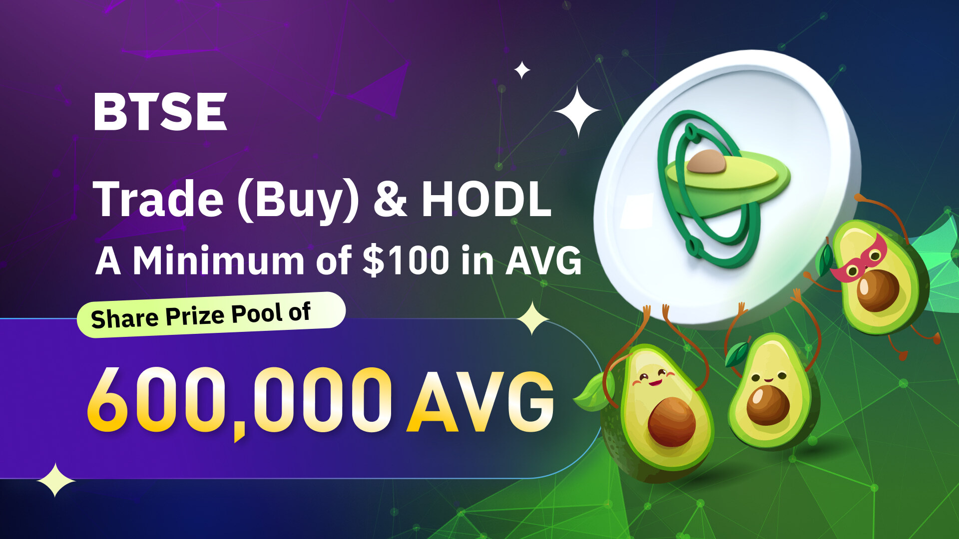 Buy and HODL to Share 600,000 AVG!