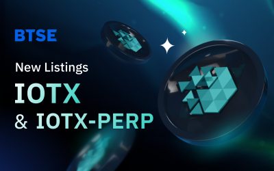 BTSE Will List IOTX and IOTX-PERP