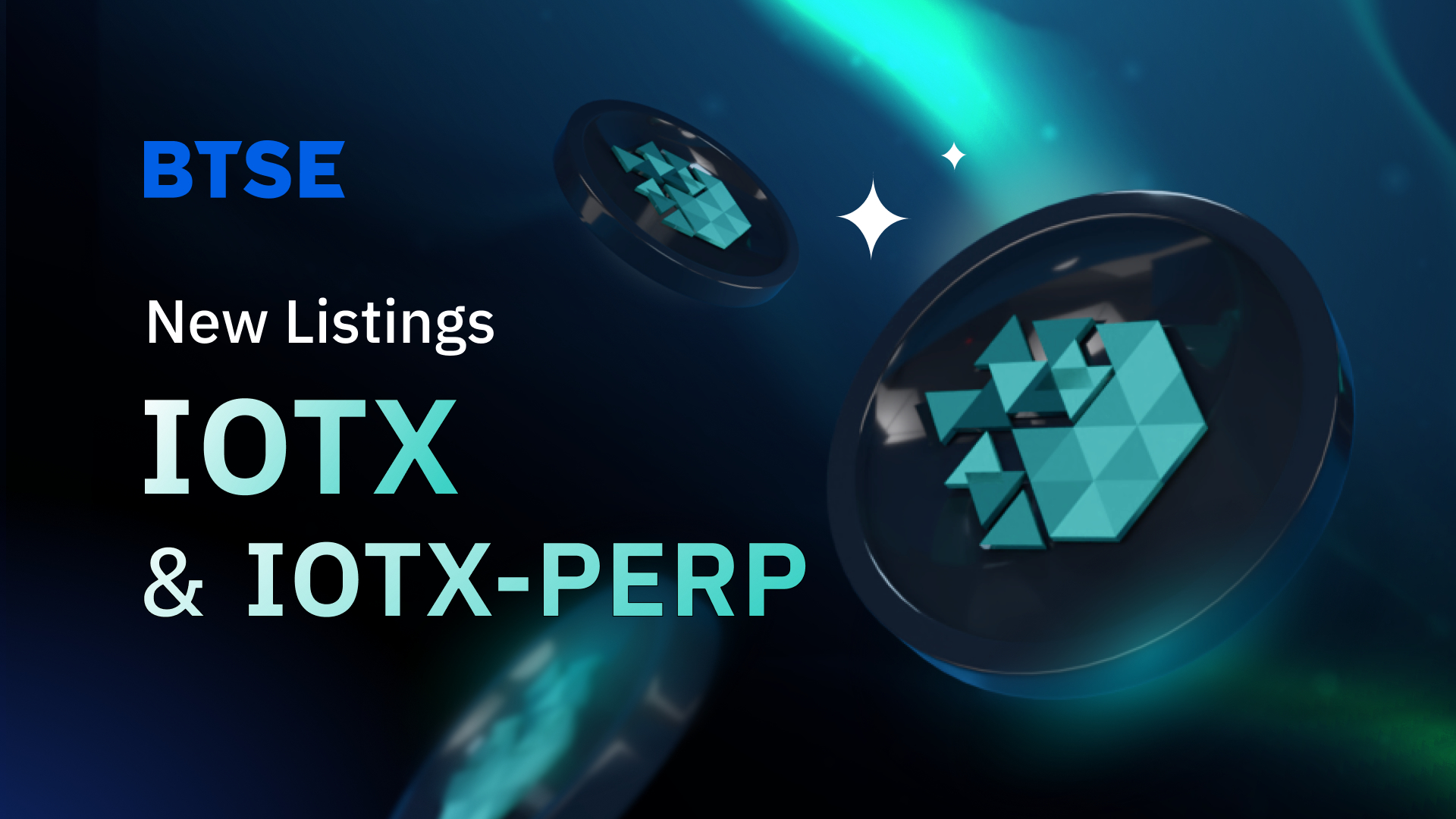 BTSE Will List IOTX and IOTX-PERP