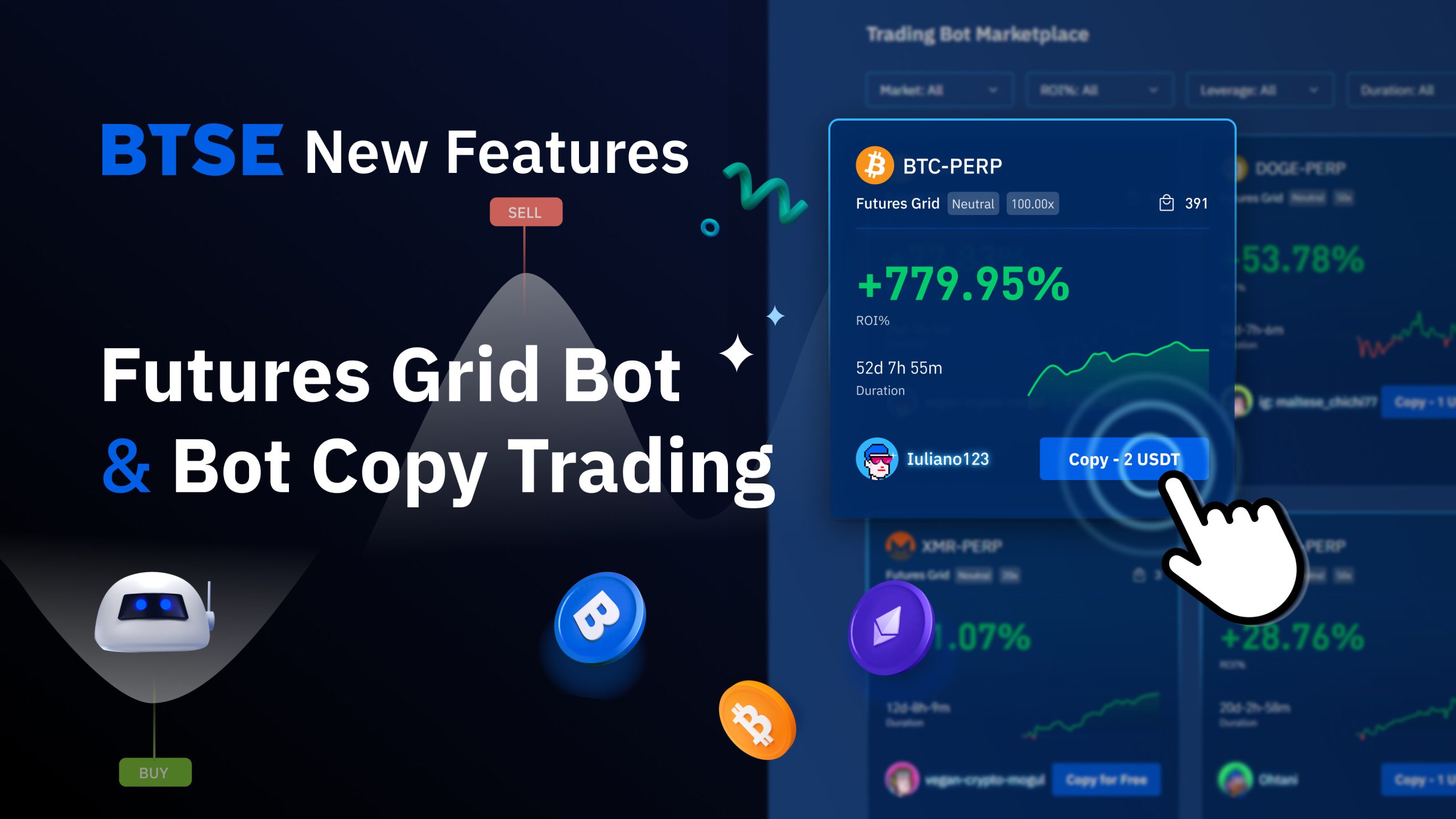 BTSE Launches Futures Grid Trading Bot & Bot Copy Trading Features