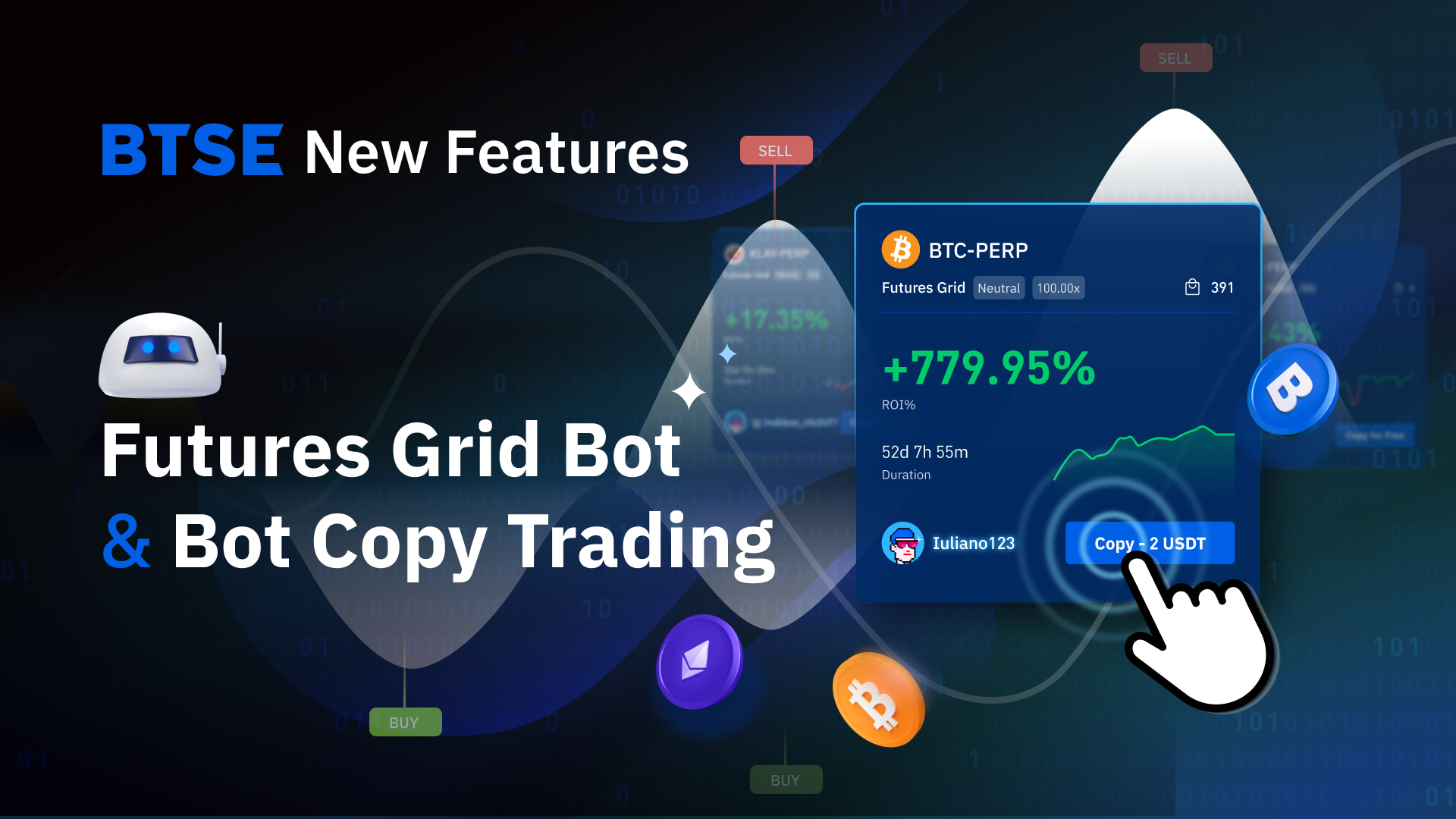 BTSE Unveils New Futures Grid Trading Bot and Bot Copy Trading Features