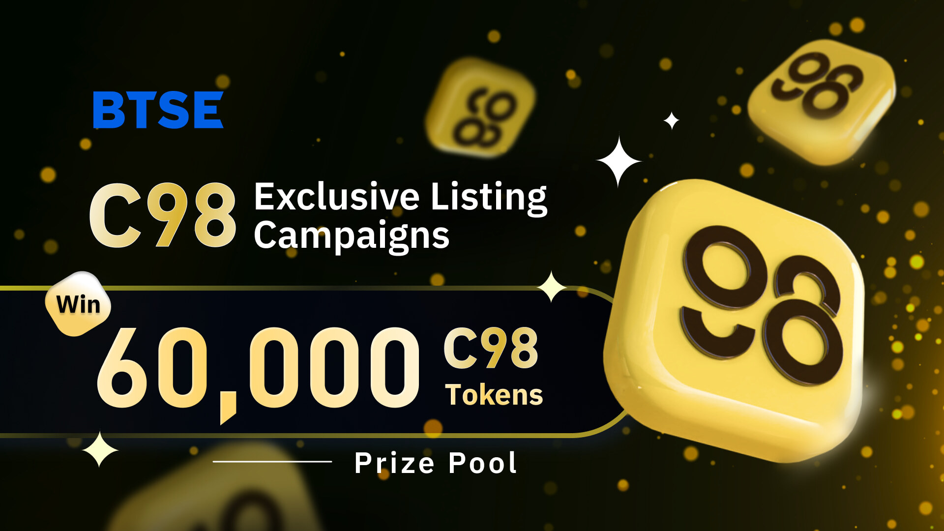 Celebrate Coin98's BTSE Debut: Win from a 60,000 C98 Token Prize Pool!