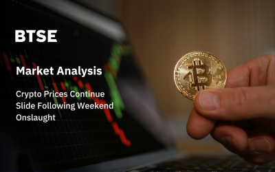 Crypto Prices Continue Slide Following Weekend Onslaught