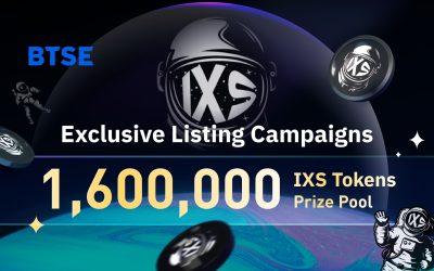 IX Swap Has Landed on BTSE – Join the Celebrations & Share in 1,600,000 IXS Tokens!