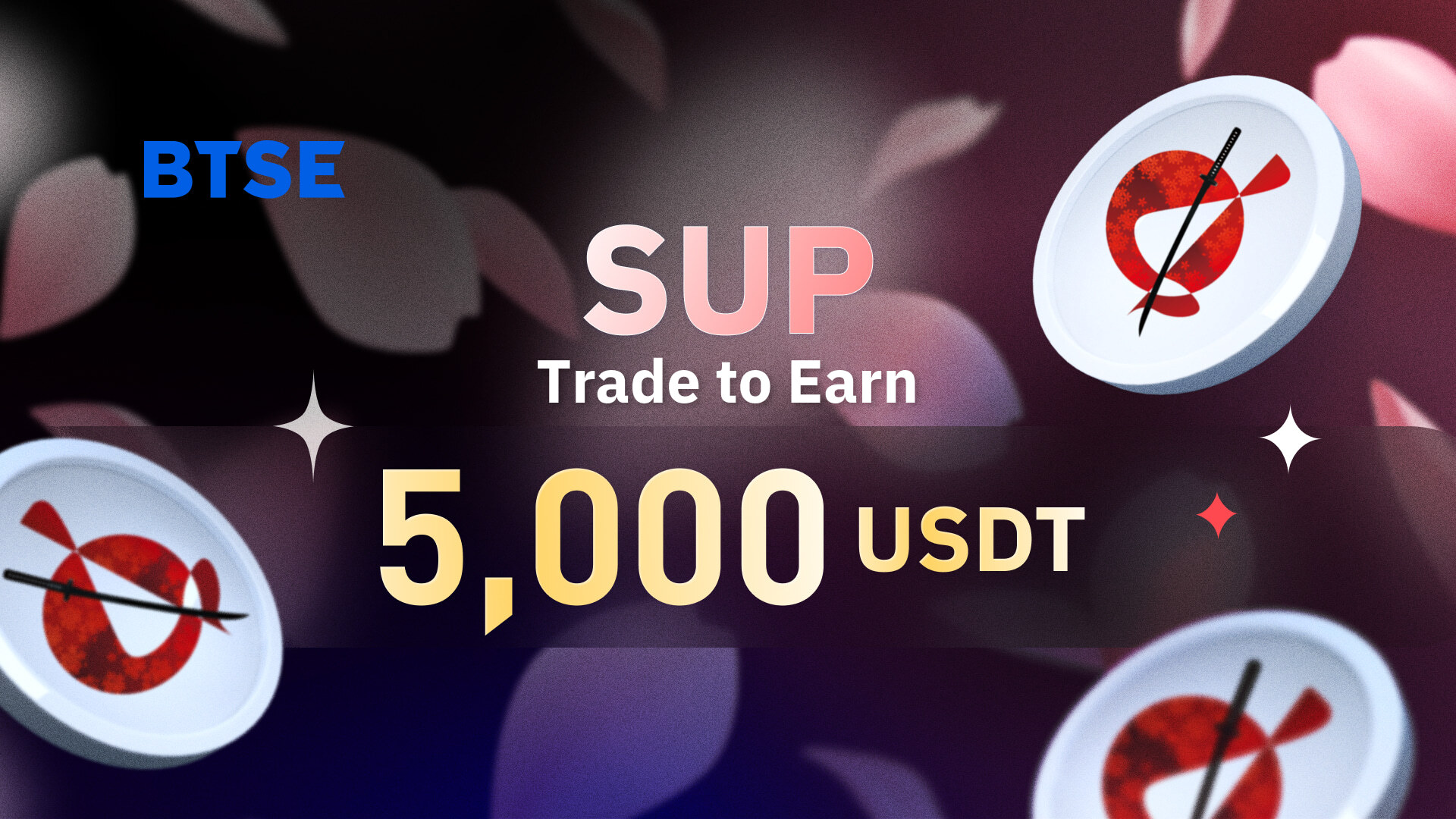 SUP Is Here! Join the Celebration for a Chance to Win Big with BTSE’s $5,000 USDT Prize Pool!