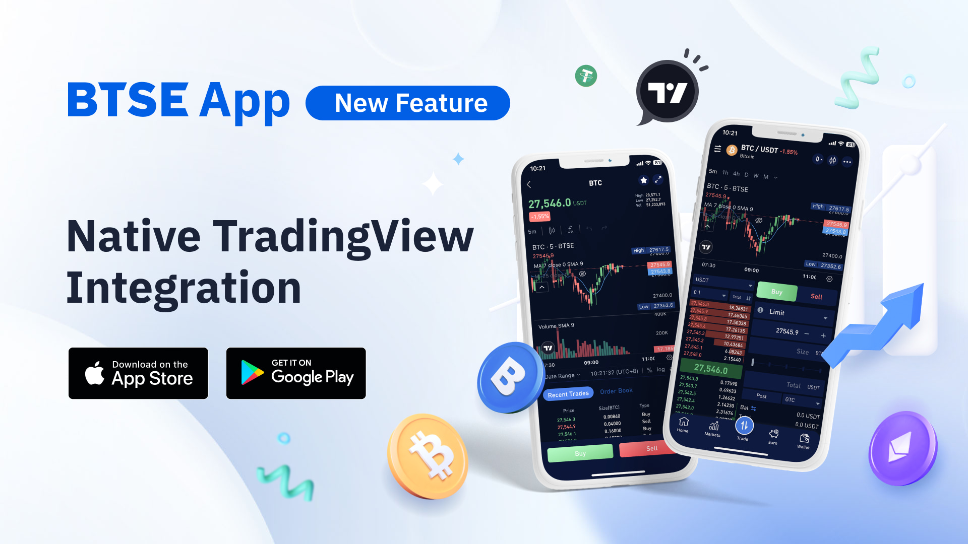 Experience Seamless Trading with the New Native TradingView Integration on the BTSE App
