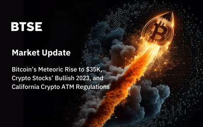 Bitcoin’s Meteoric Rise to $35K, Crypto Stocks’ Bullish 2023, and California Crypto ATM Regulations