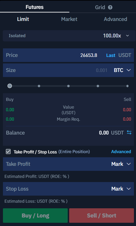 100x Leverage on BTSE