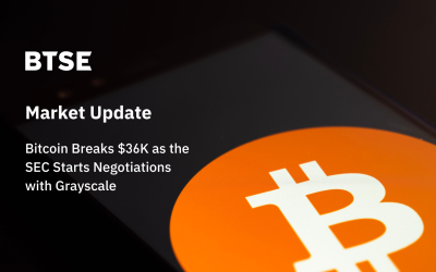 Bitcoin Breaks $36K as the SEC Starts Negotiations with Grayscale