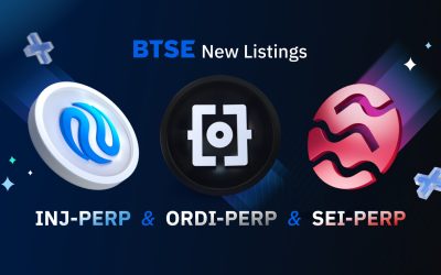 BTSE Lists INJ-PERP, ORDI-PERP, and SEI-PERP
