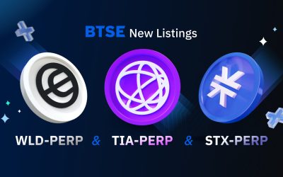 BTSE Lists WLD-PERP, TIA-PERP, and STX-PERP