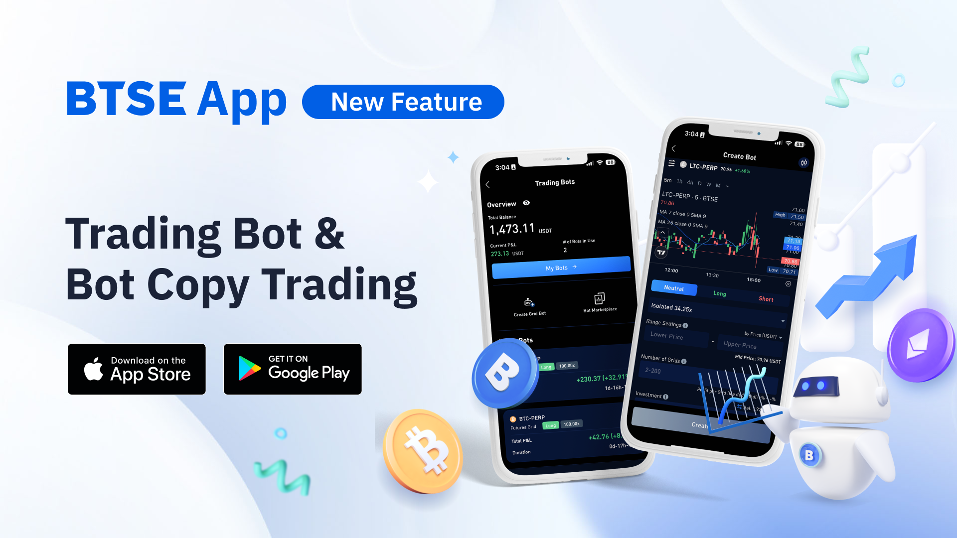 Introducing Trading Bot Features on the BTSE App