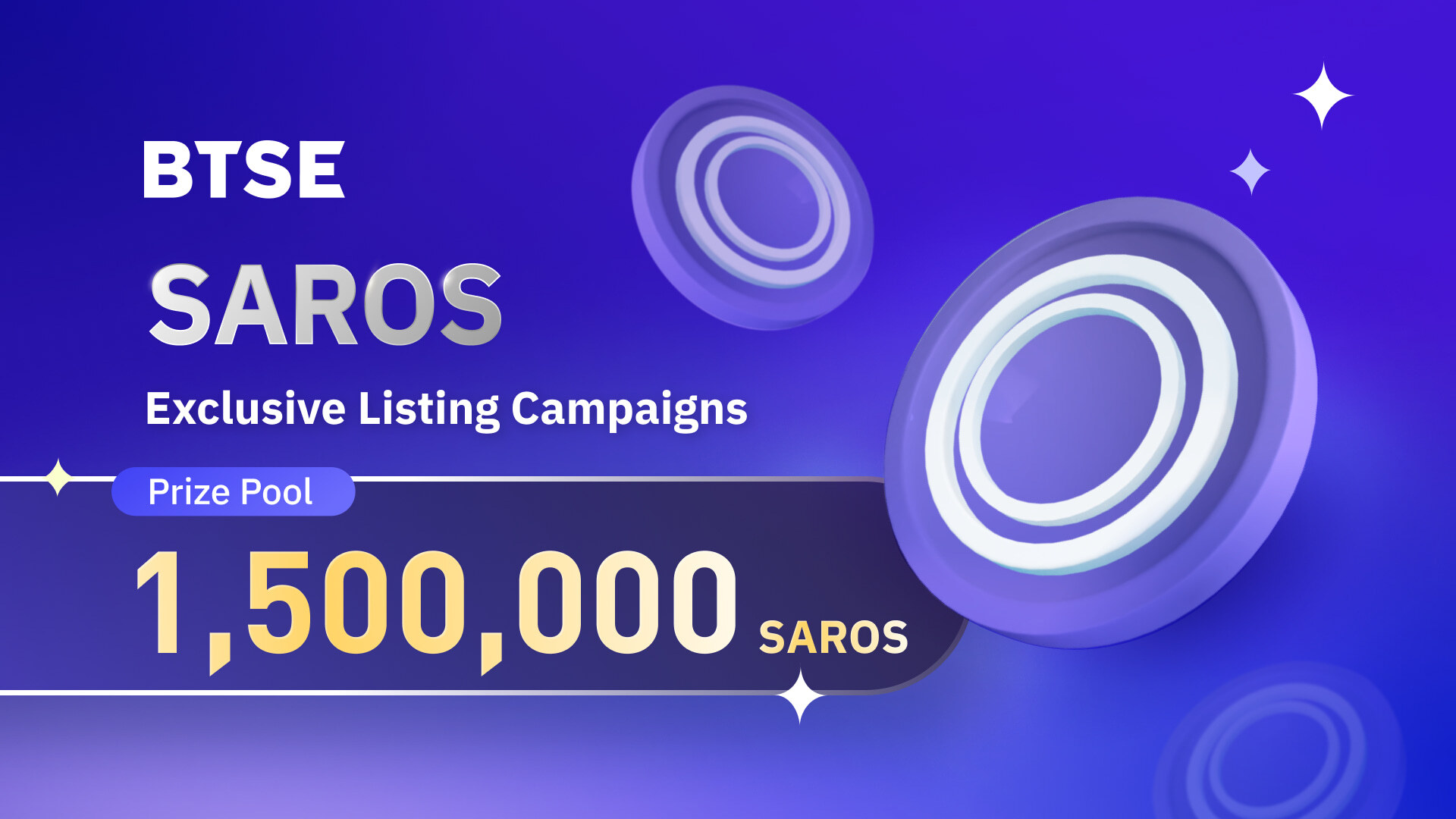 Celebrate SAROS’s Arrival on BTSE: A Chance to Dive into a 1,500,000 SAROS Prize Pool!