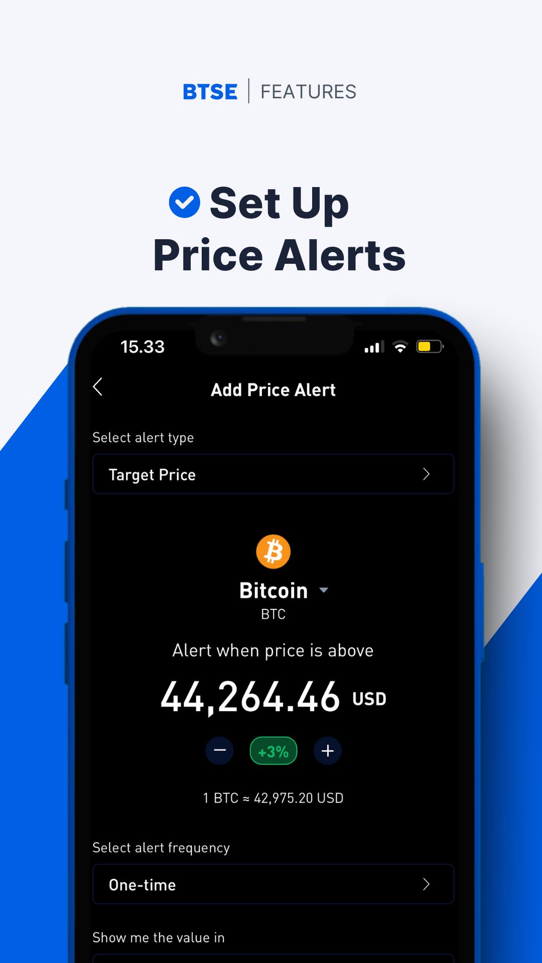 Set up price alerts