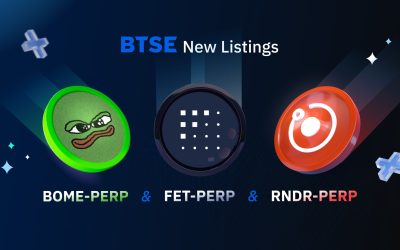 BTSE Lists BOME-PERP, FET-PERP, and RNDR-PERP