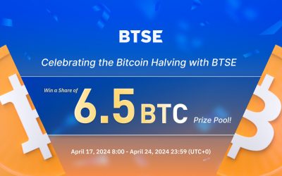 The Bitcoin Halving is Coming! Trade Bitcoin and Selected Tokens to Win a Share of Our 6.5 BTC Prize Pool!