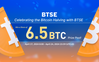 The Bitcoin Halving is Coming! Trade Bitcoin and Selected Tokens to Win a Share of Our 6.5 BTC Prize Pool!